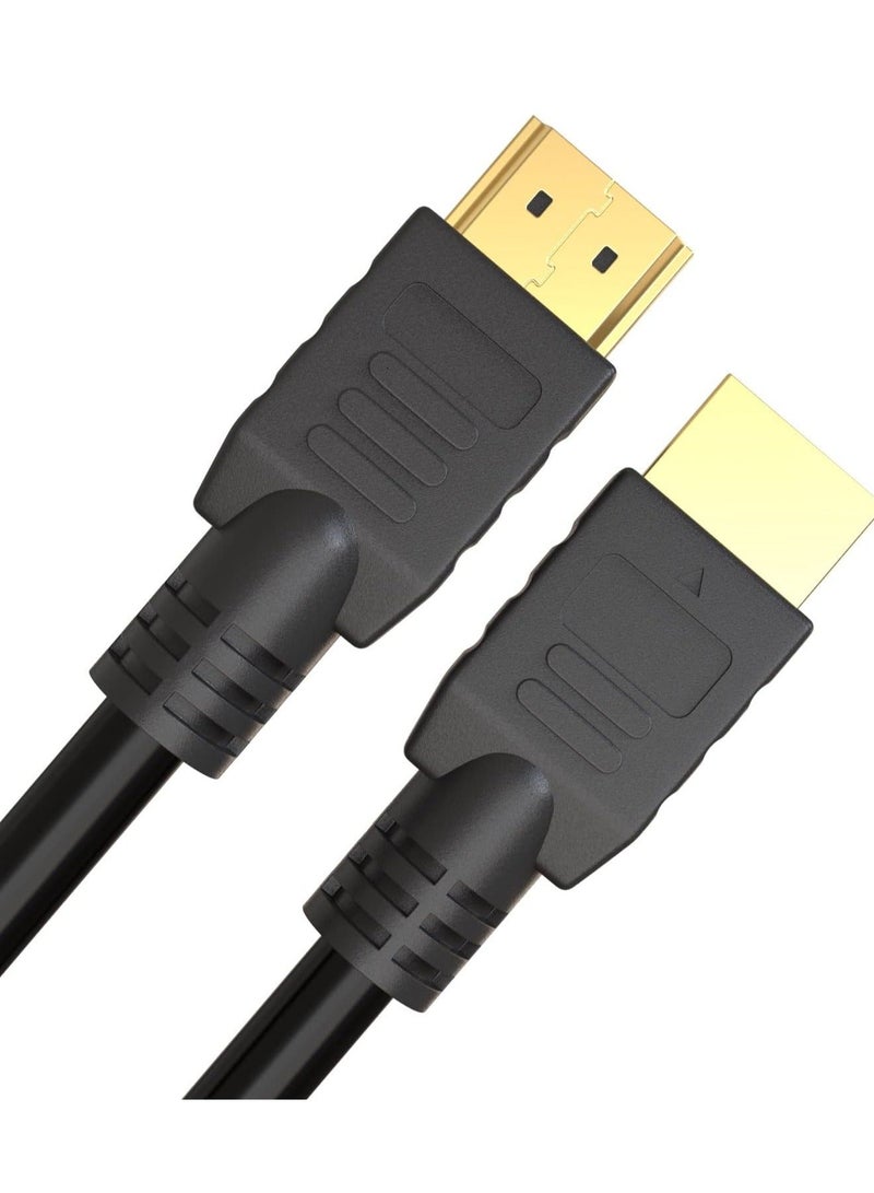 MIGOFAST كابل HDMI عالي السرعة بطول 5 أمتار مع كابل إيثرنت ARC 3D | مصمم في المملكة المتحدة | دقة عالية 1080 بكسل متوافقة مع PS4 وXbox One وSky HD TV والكمبيوتر المحمول وشاشة الكمبيوتر الشخصي CCTV | مطلي بالذهب الأسود - Image 2